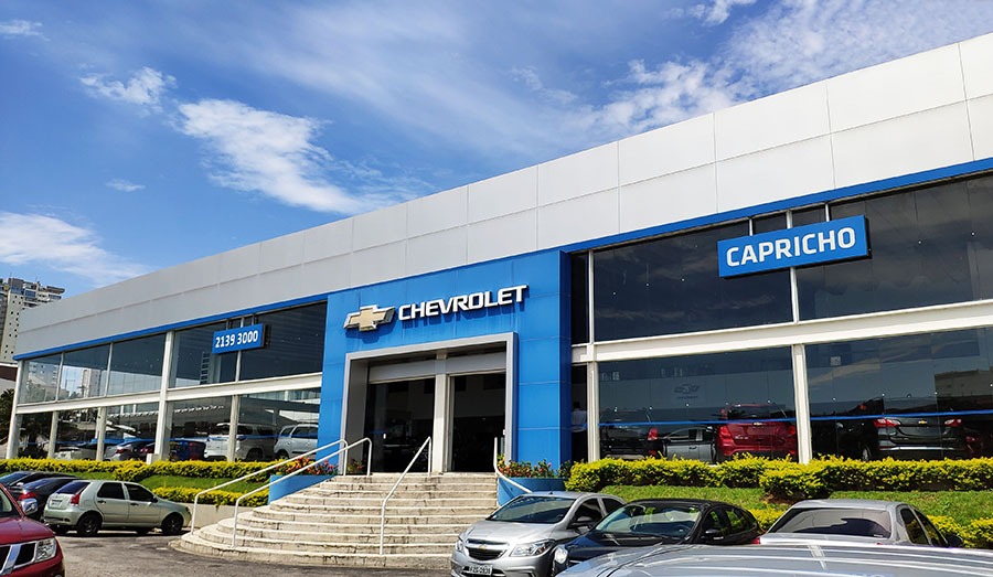 Fachada da concessionária Capricho Chevrolet